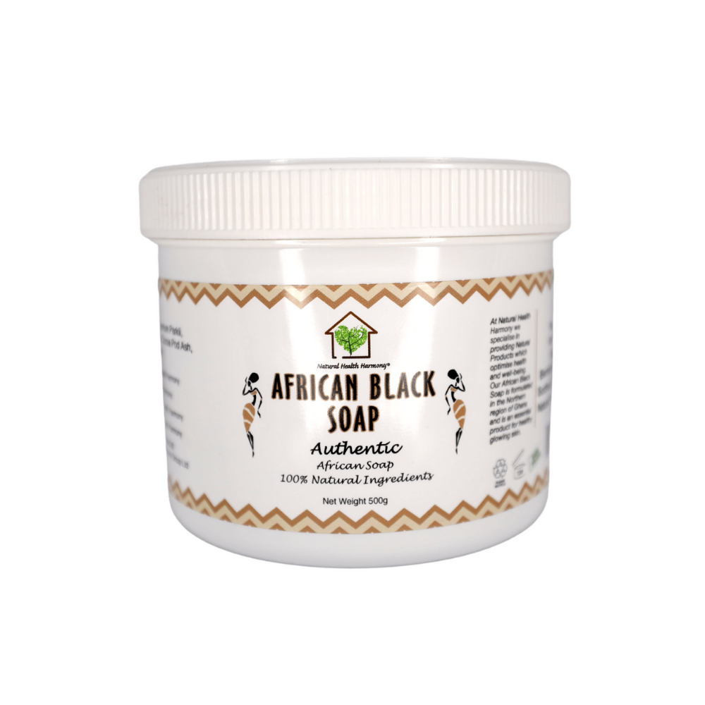 african black soap in a tub