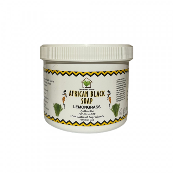 african black soap tub with lemongrass