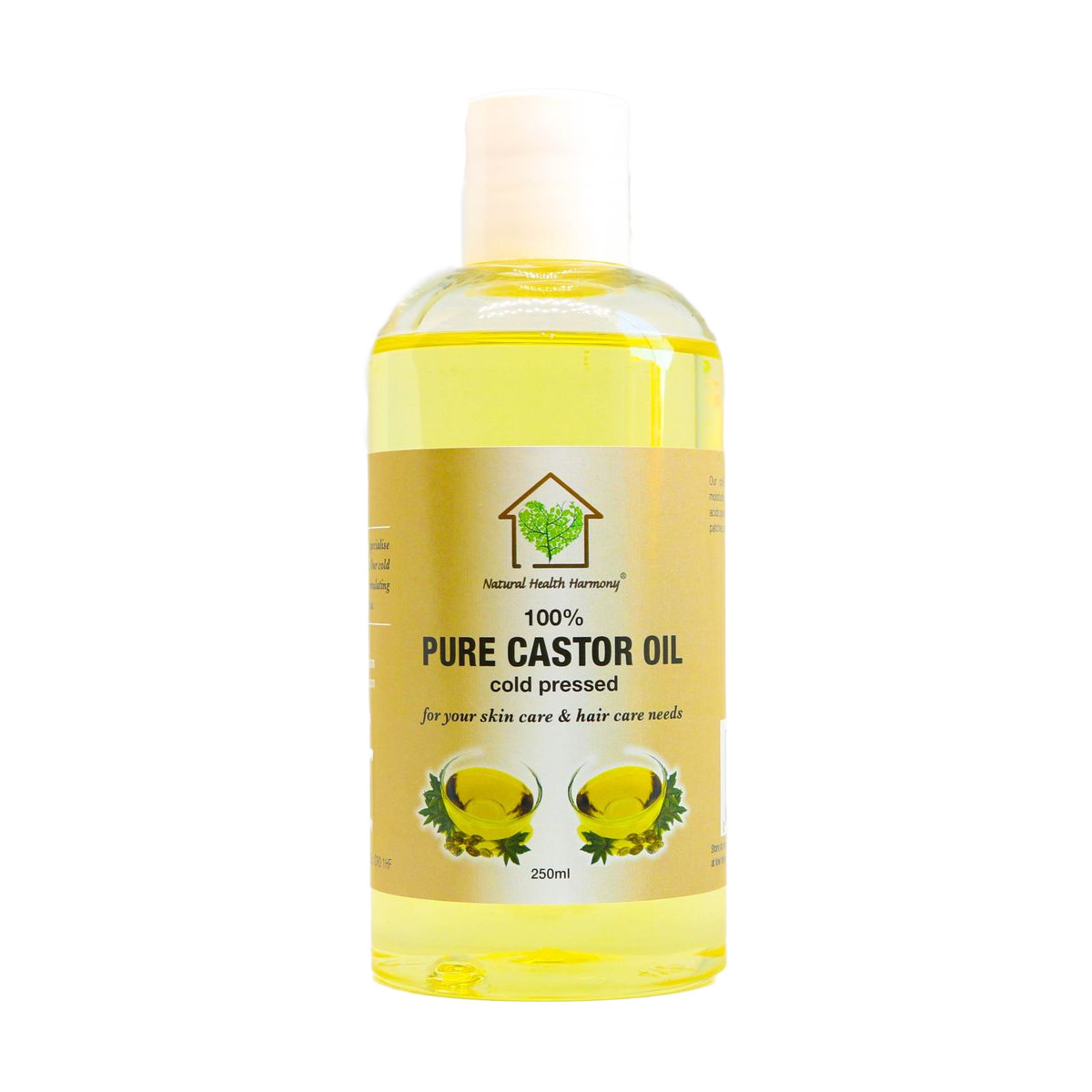 castor oil in a bottle