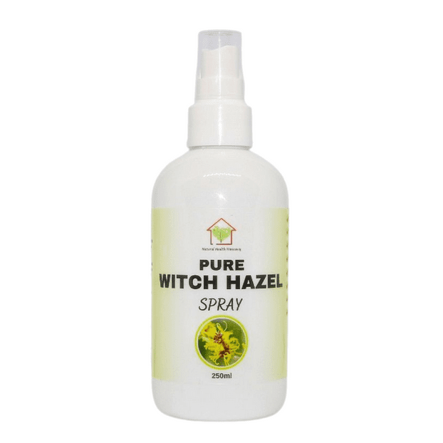 witch hazel spray in a spray bottle