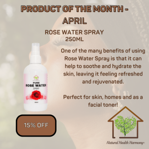 product of the month for april natural health harmony